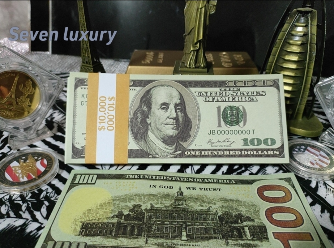 100دلـــاری سینــمایی قدیم ســــبز بسته صد عددی 🇺🇸🟢